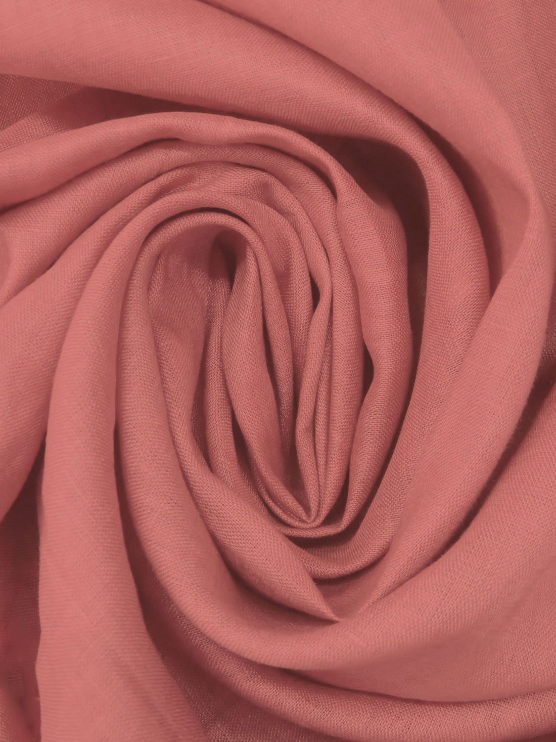 Dark Coral Pink 100% Linen Shirt Weight Woven 59W