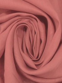 Dark Coral Pink 100% Linen Shirt Weight Woven 59W