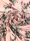 Misty Rose/Redwood/Black/Multi Polyester/Lycra Floral Print DTY Knit 61W