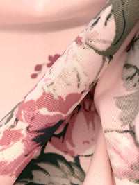 Misty Rose/Redwood/Black/Multi Polyester/Lycra Floral Print DTY Knit 61W