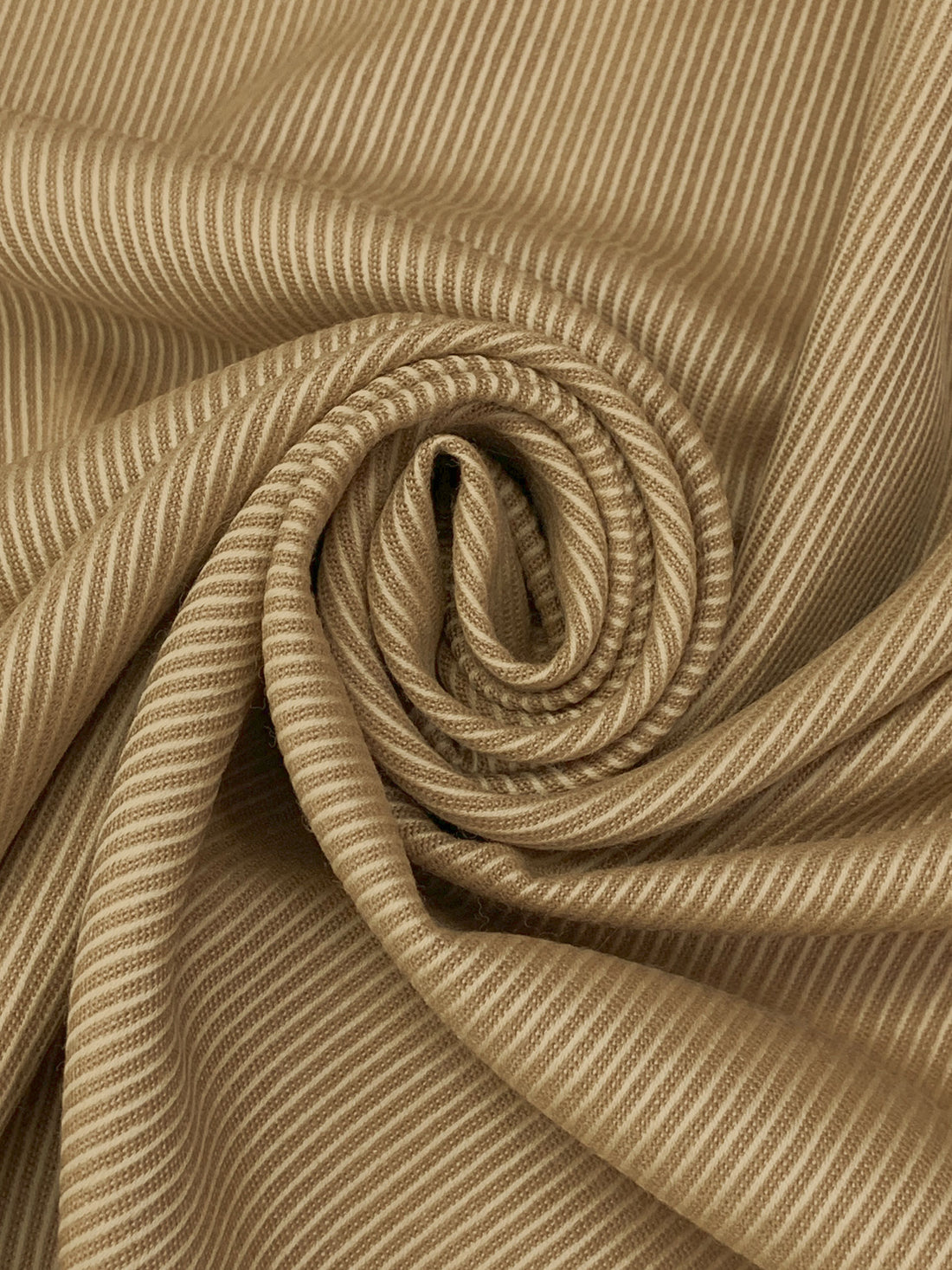 Sand/Dark Tan 100% Wool Cavalry Twill Suiting 58W