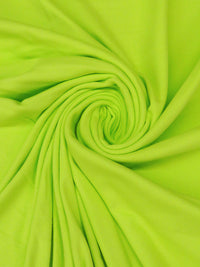 Bitter Lime Cotton/Polyester Tubular Fine Rib Knit 65W