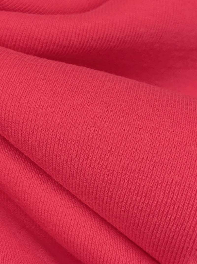 Paradise Pink Cotton/Polyester Tubular Fine Rib Knit 33W