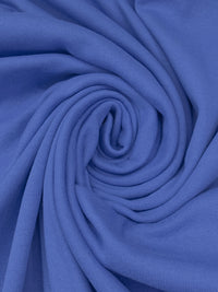 Medium Cornflower Blue Cotton/Polyester Tubular Fine Rib Knit 32W