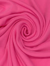 French Rose Pink Cotton/Polyester Tubular Fine Rib Knit 33W