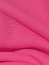 French Rose Pink Cotton/Polyester Tubular Fine Rib Knit 33W