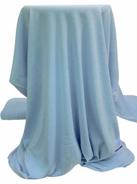 Light Steel Blue Cotton/Polyester Tubular Fine Rib Knit 32W