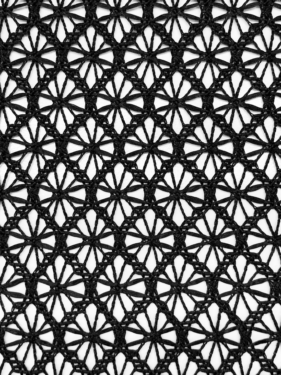 Black 100% Polyester Novelty Lace - NY Designer - 56W