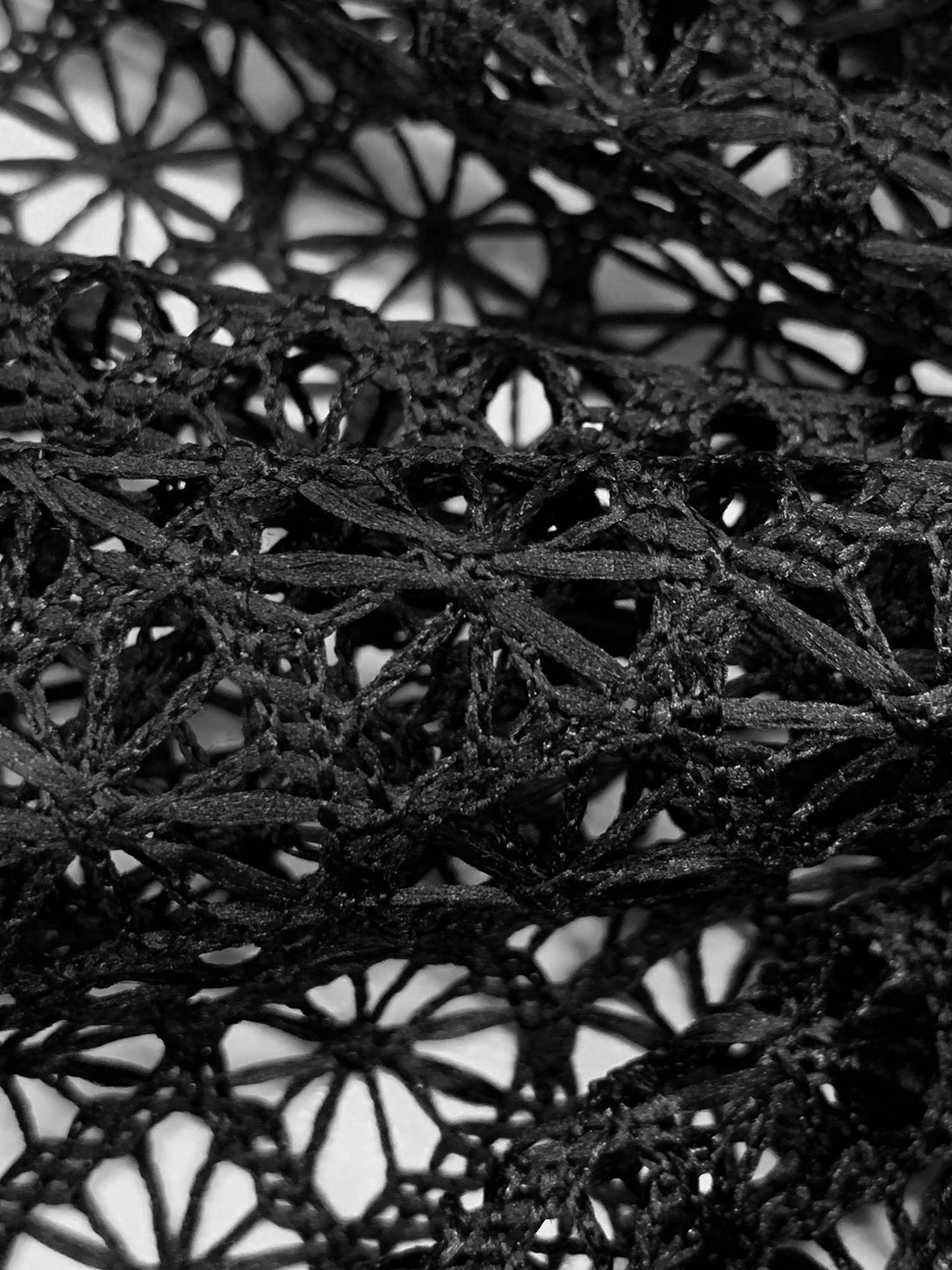 Black 100% Polyester Novelty Lace - NY Designer - 56W