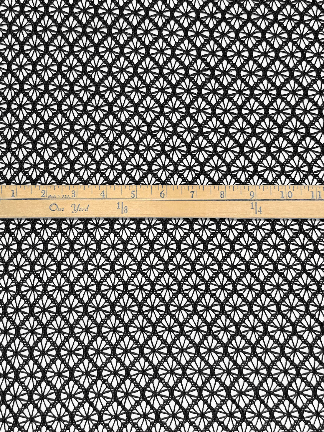 Black 100% Polyester Novelty Lace - NY Designer - 56W