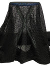 Black 100% Polyester Novelty Lace - NY Designer - 56W