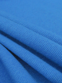 Honolulu Blue Cotton/Polyester Tubular Fine Rib Knit 33W