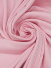 SOLD AS IS ONLY - Baby Pink Cotton/Polyester Tubular Fine Rib Knit 34W