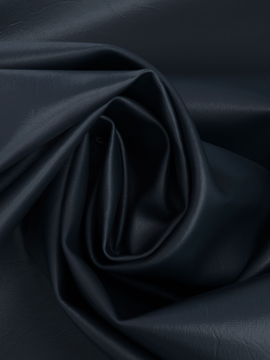 Muted Midnight Navy 100% Polyurethane Faux Leather Vinyl 57W