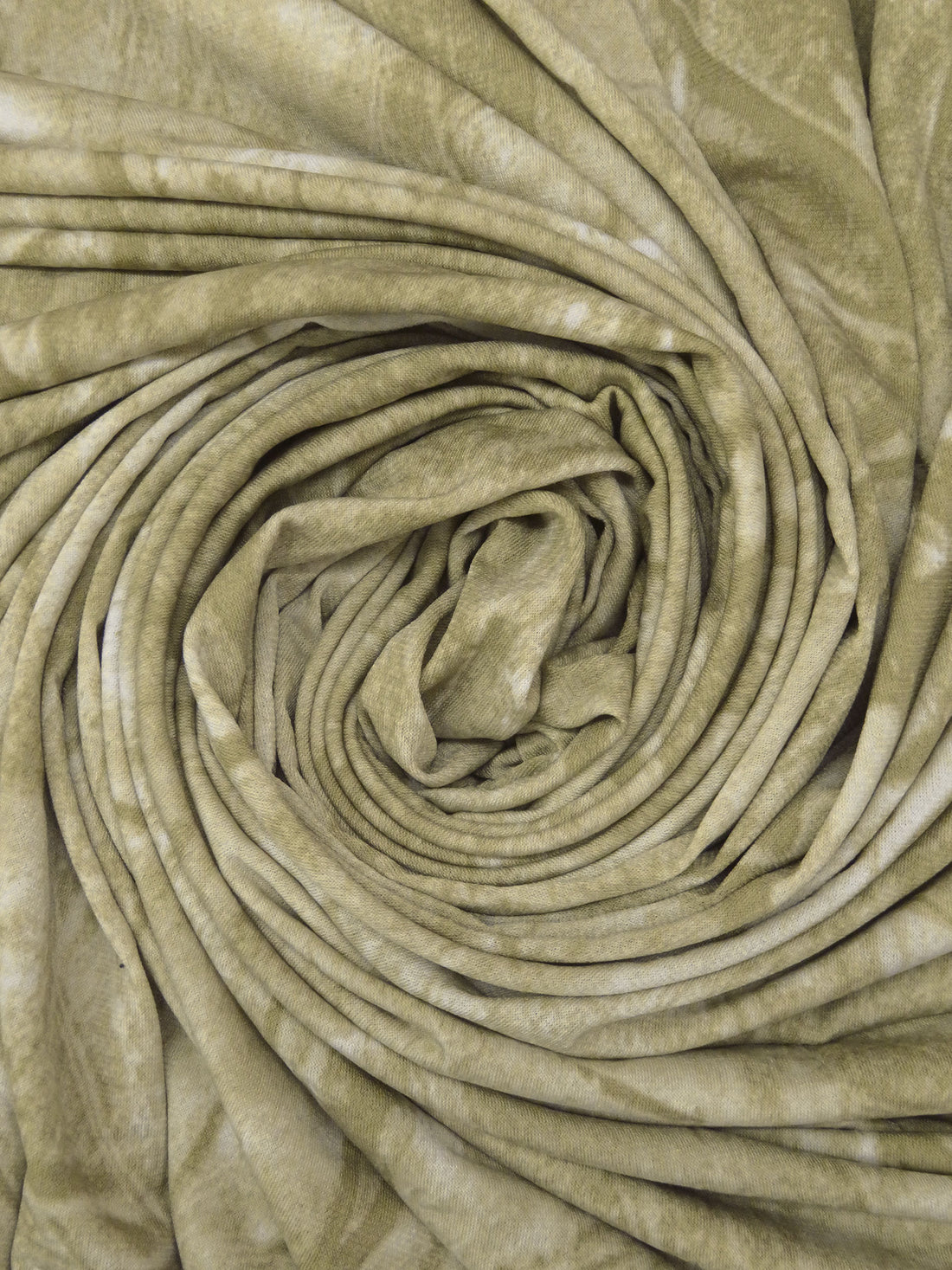 Willow Tea/Ecru/White Polyester/Lycra Grunge ITY Knit - NY Designer - 56W