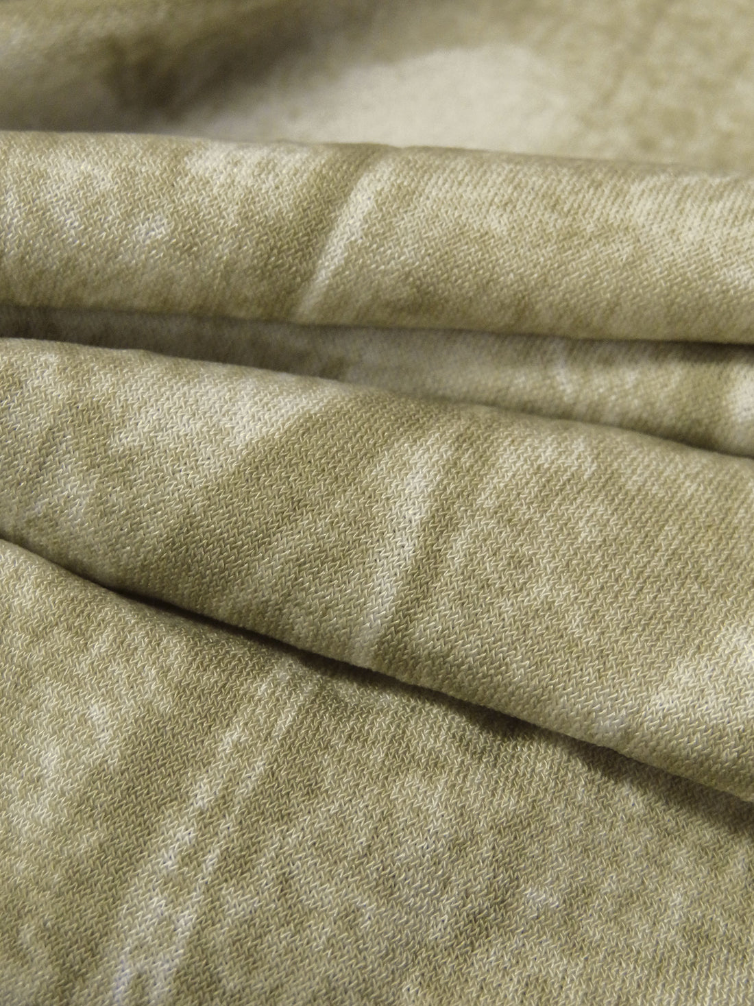 Willow Tea/Ecru/White Polyester/Lycra Grunge ITY Knit - NY Designer - 56W