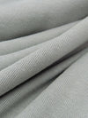 SOLD AS IS ONLY - Aluminum Gray Cotton/Polyester Tubular Fine Rib Knit 33W