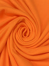 Cadmium Orange Cotton/Polyester Tubular Fine Rib Knit 35W