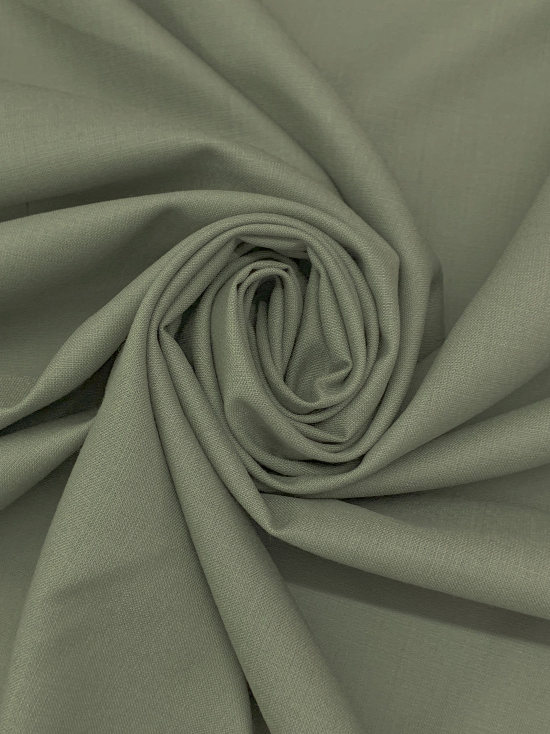 Deep Lamb's Ear Green 100% Worsted Wool Plainweave Suiting 61W