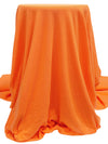 Cadmium Orange Cotton/Polyester Tubular Fine Rib Knit 35W