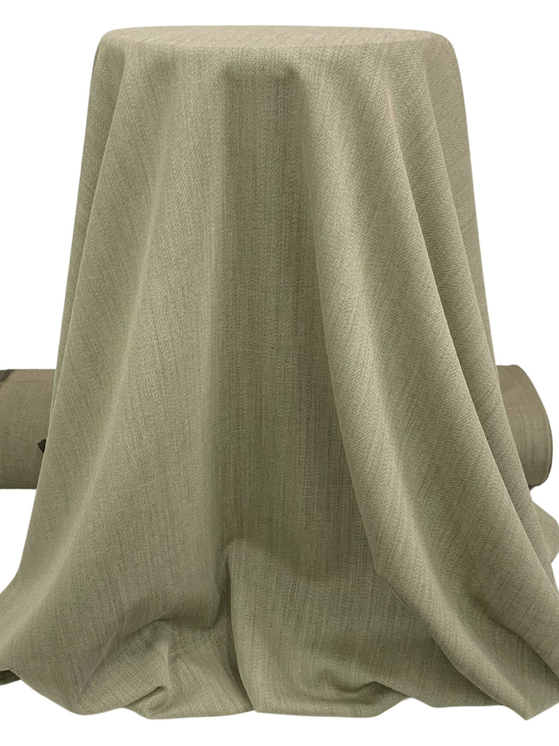 Dark Moss Green/Parchment Wool/Nylon Heathered Twill Suiting 60W