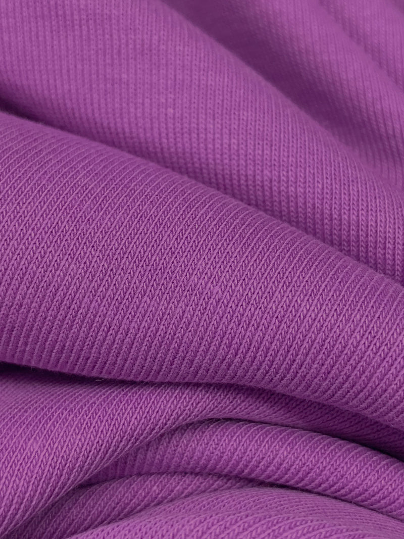 Radiant Orchid Cotton/Polyester Tubular Fine Rib Knit 34W