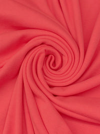 Raspberry Punch Pink Cotton/Polyester Tubular Fine Rib Knit 29W