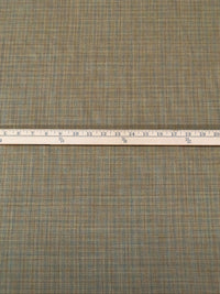Stone Terrace/Pale Brown/Slate Blue/Multi 100% Worsted Wool Heathered Plaid Weave Suiting 60W