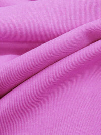 Orchid Purple Cotton/Polyester Tubular Fine Rib Knit 34W