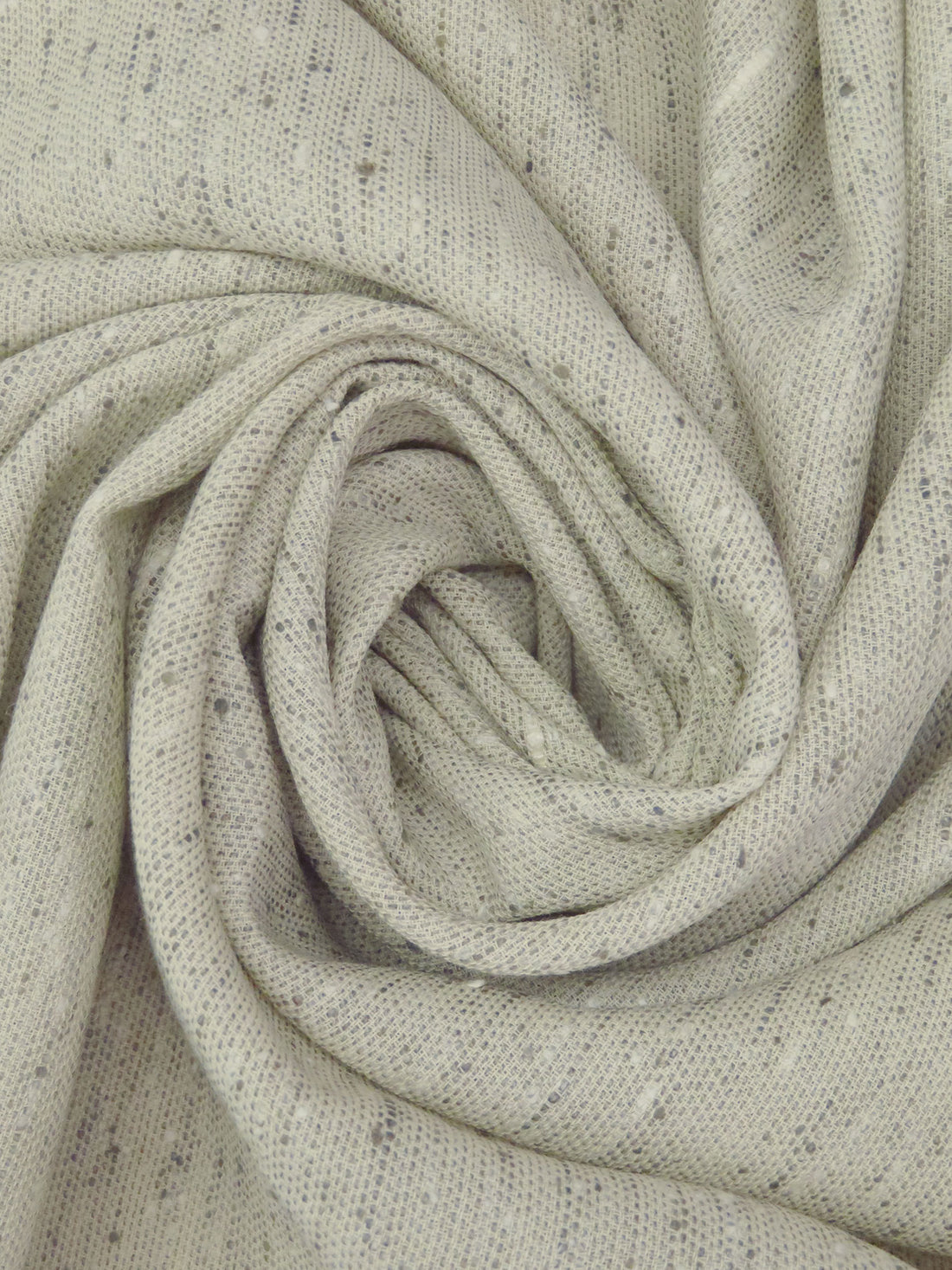 Bone/Off-White/Dark Gray 100% Worsted Wool Heathered Tweed Tropical Weight Suiting 62W