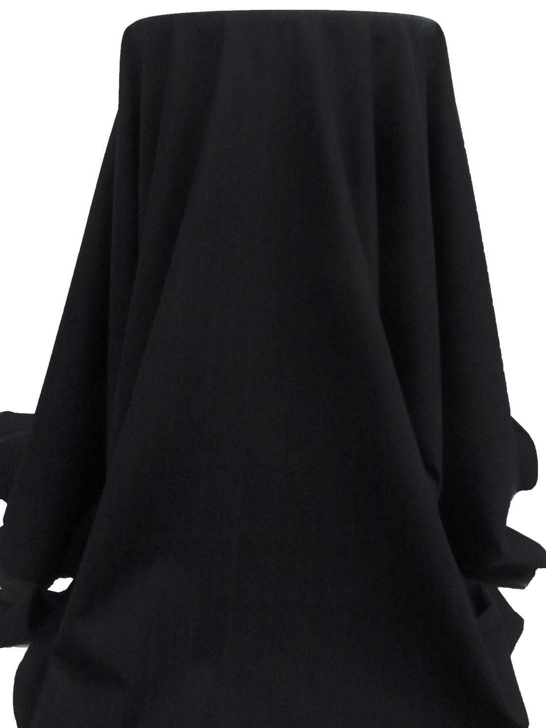 Cool Black/Midnight Navy/Grullo 100% Worsted Wool Vertical Pinstripe Weave Tropical Weight Suiting 61W