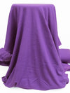 SOLD AS IS ONLY - Dark Amethyst 100% Cotton Tubular Fine Rib Knit 35W