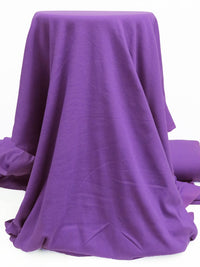 SOLD AS IS ONLY - Dark Amethyst 100% Cotton Tubular Fine Rib Knit 35W