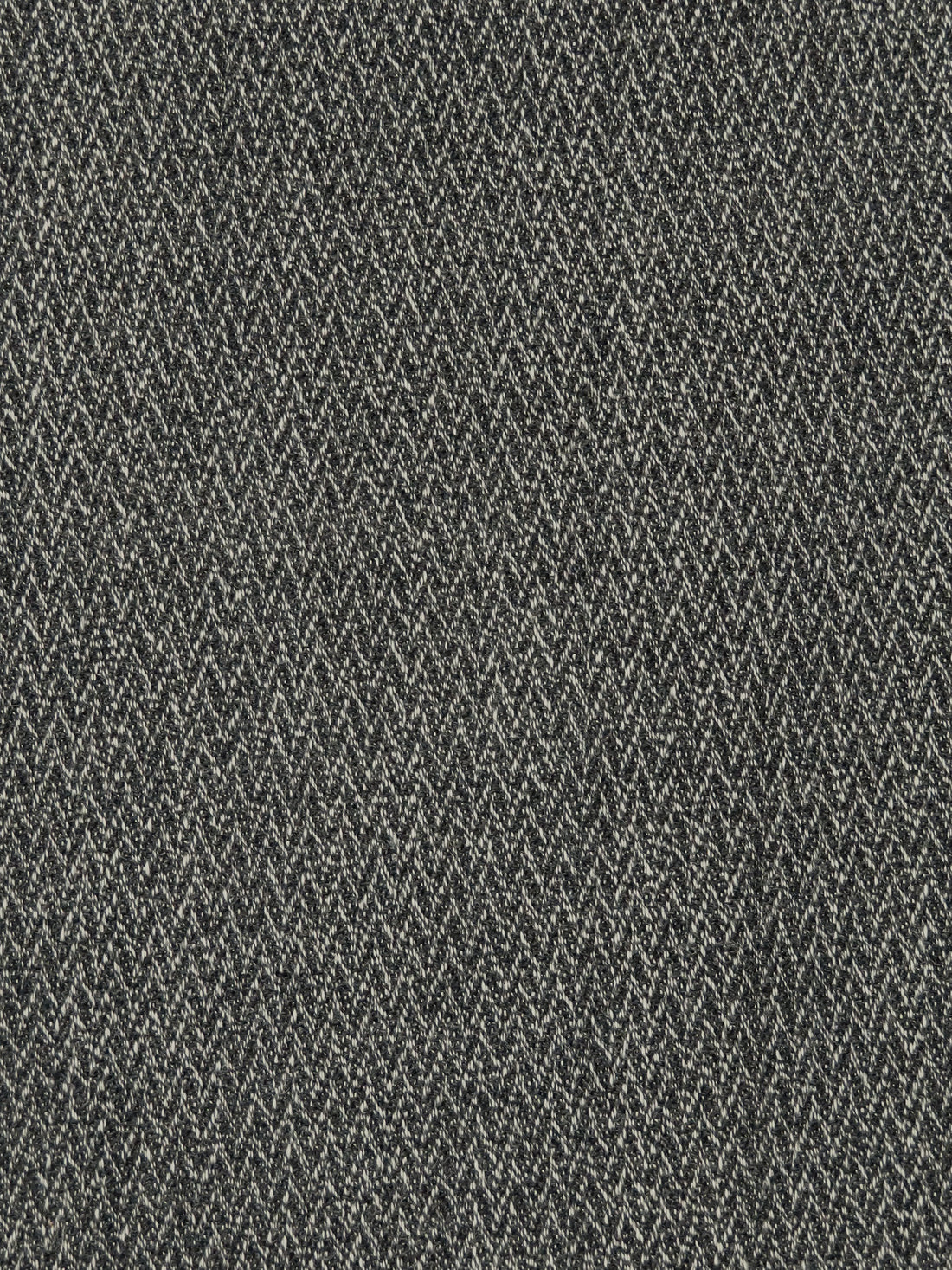 Dark Charcoal Gray/Beige 100% Worsted Wool Herringbone Weave Crepe Suiting 58W