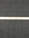Dark Charcoal Gray/Beige 100% Worsted Wool Herringbone Weave Crepe Suiting 58W