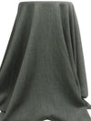 Dark Charcoal Gray/Beige 100% Worsted Wool Herringbone Weave Crepe Suiting 58W