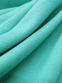 Robin's Egg Blue Cotton/Polyester Tubular Fine Rib Knit 33W