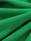 Emerald Green Cotton/Polyester Tubular Fine Rib Knit 28W