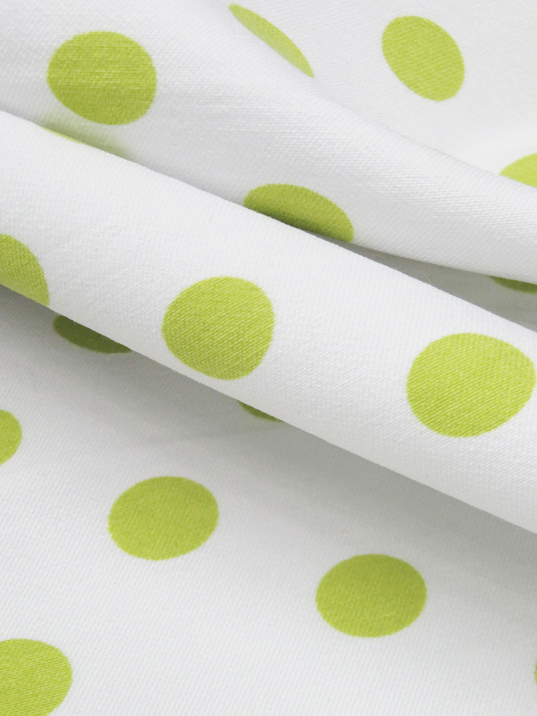 White/Green Apple Rayon/Nylon/Lycra Polka Dot Print Stretch Bengaline Suiting - NY Designer - 60W