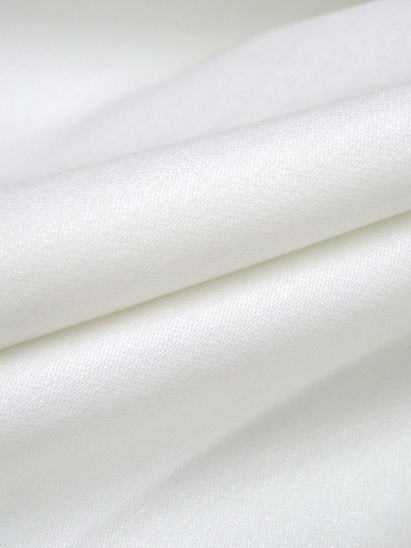 Salty White Rayon/Nylon/Lycra Stretch Bengaline Suiting - NY Designer - 58