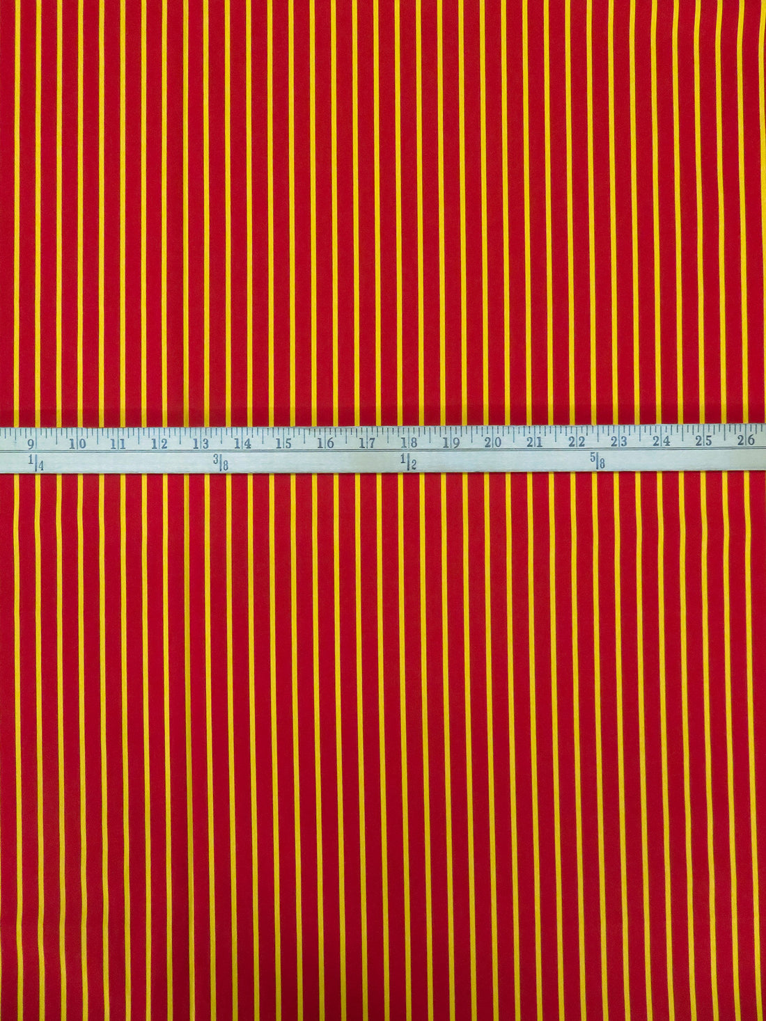 Carnelian/Deep Lemon 100% Cotton Vertical Stripe Weave Shirting 59W