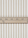 Shortbread Tan/White Cotton/Polyester/Lycra Vertical Stripe Print Stretch Twill Bottom Weight Woven - NY Designer - 58W