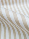 Shortbread Tan/White Cotton/Polyester/Lycra Vertical Stripe Print Stretch Twill Bottom Weight Woven - NY Designer - 58W