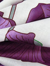 White/Japanese Violet/Muted Claret/Multi 100% Cotton Large Floral Print Voile 56W