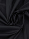 Black 100% Cotton Fine Twill Bottom Weight - NY Designer - 46W