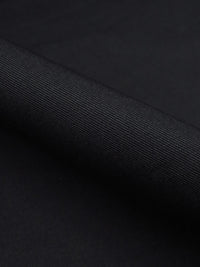 Black 100% Cotton Fine Twill Bottom Weight - NY Designer - 46W