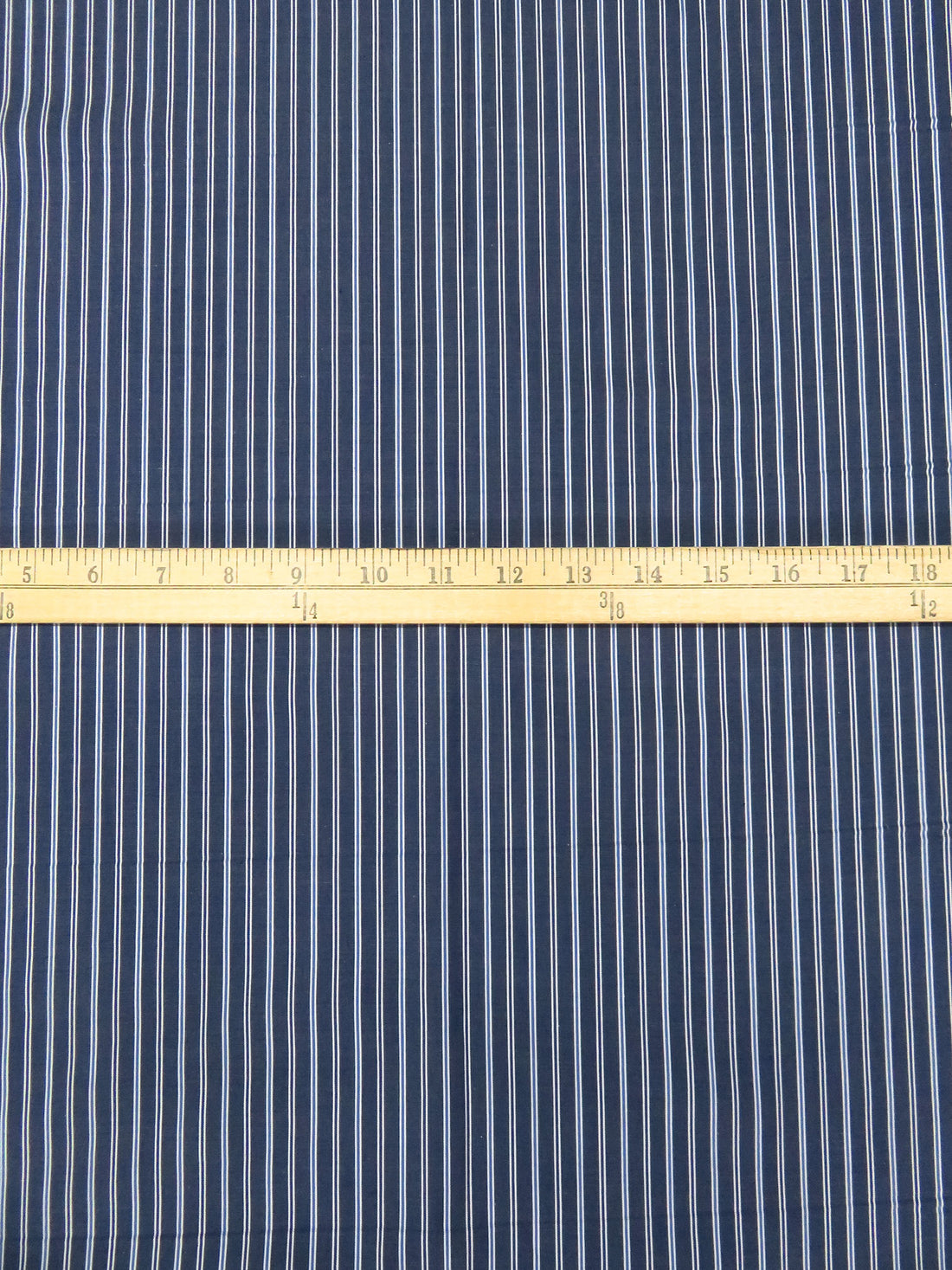 Dark Blue/Vista Blue/Midnight Navy/White 100% Cotton Vertical Stripe Weave Shirting 60W