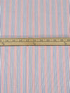 White/Dark Blue/Crimson/Multi 100% Cotton Vertical Stripe Weave Shirting 58W