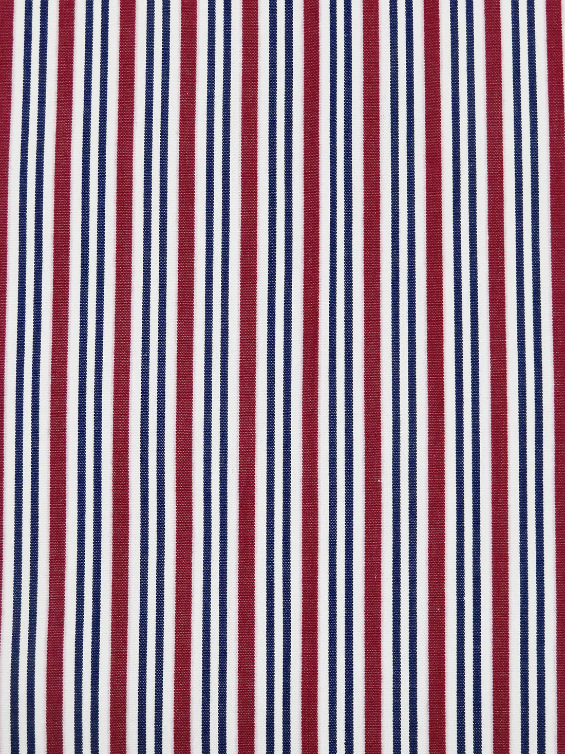 Maroon/White/Dark Blue 100% Cotton Vertical Stripe Weave Shirting 60W