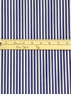 Dark Imperial Blue/White 100% Cotton Vertical Stripe Weave Shirting 58W